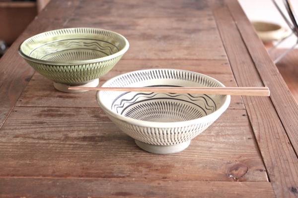 小鹿田焼 丼茶碗